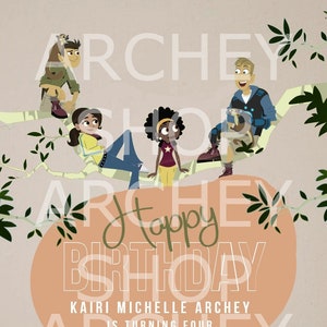Printable Digital Personalized Wild Kratt&#39;s Birthday party invitation