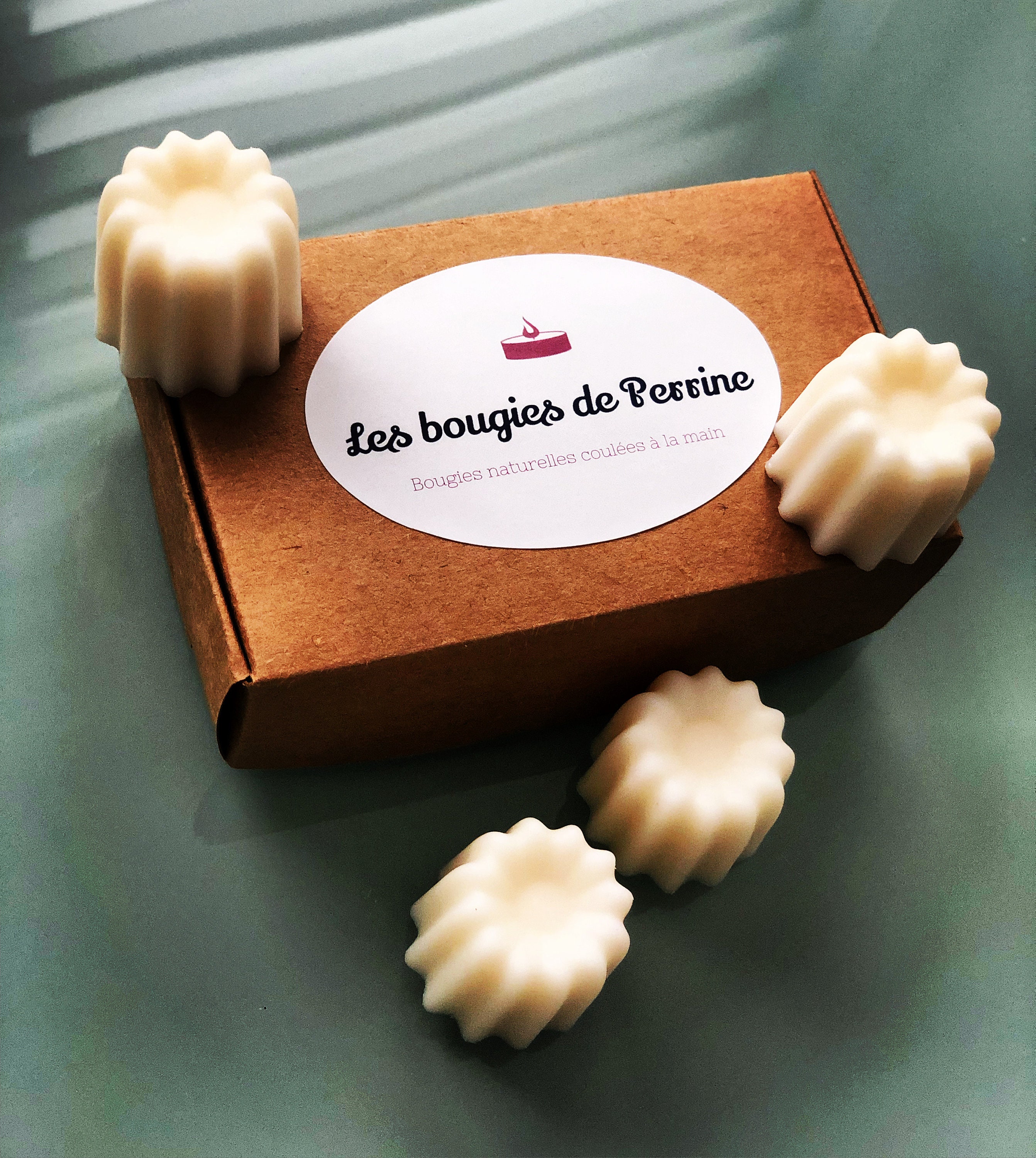 Les Bougies de Perrine , Fondants Cire Parfumés. Boîte 4-6-9 Fondants