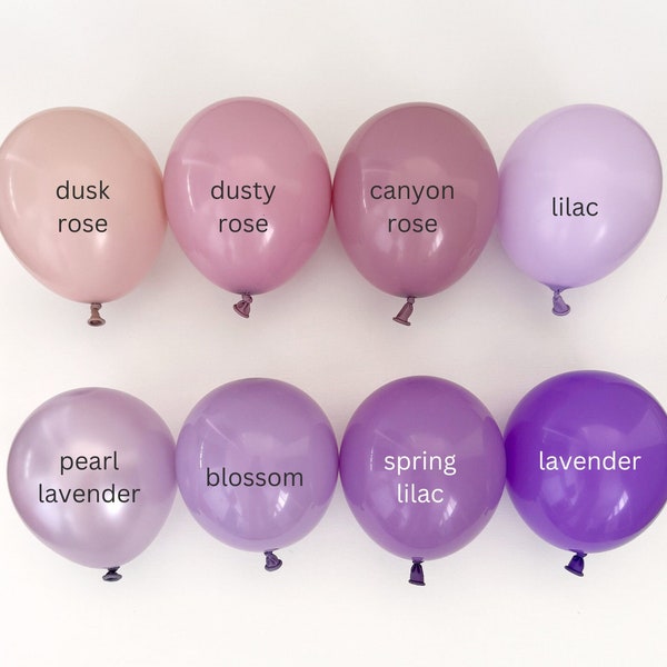 Purple Balloons Purple Balloon Arch Purple Balloon Garland Custom Balloon Arch Custom Balloon Garland Birthday Balloons Bridal Shower Baby