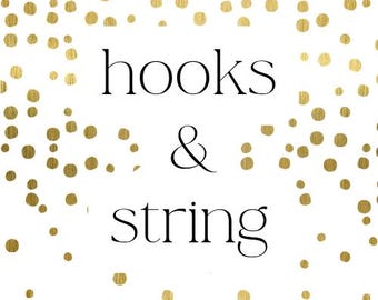 Hooks & String for Balloon Arch/Garland