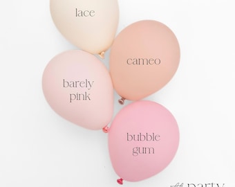 Blush Pink Balloon Garland Boho Pink Balloon Arch Neutral Balloon Baby Shower Boho Bridal Shower Pink Birthday Party Decor Pastel Soft Pink