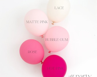 Pink Balloon Arch Hot Pink Balloon Garland Pink Birthday Decoration Pink Party Decor Pink Bow Party Decorations Girl Birthday Decor Pink Bow