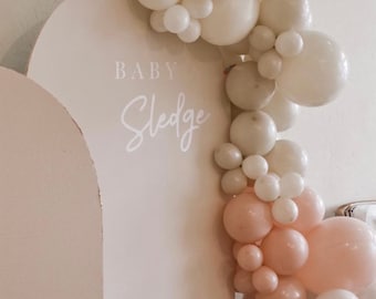 Dekoracje na baby shower w stylu boho, łuk balonowy, wieczór panieński - girlanda z balonów w stylu boho, tło z balonów urodzinowych - balony na imprezę