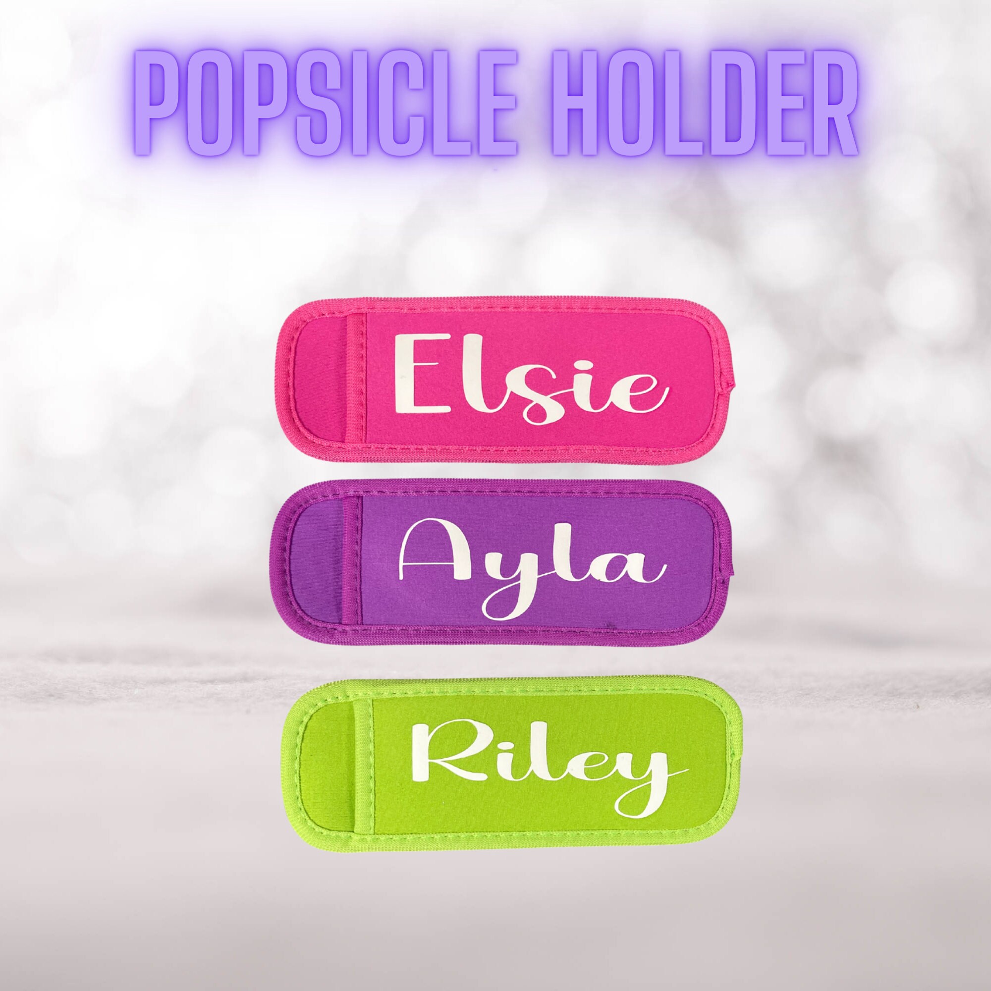 Floridivy Neoprene Popsicle Holder Icy Pole Ice Lolly Freezer Pop Sleeve Kids Protector 
