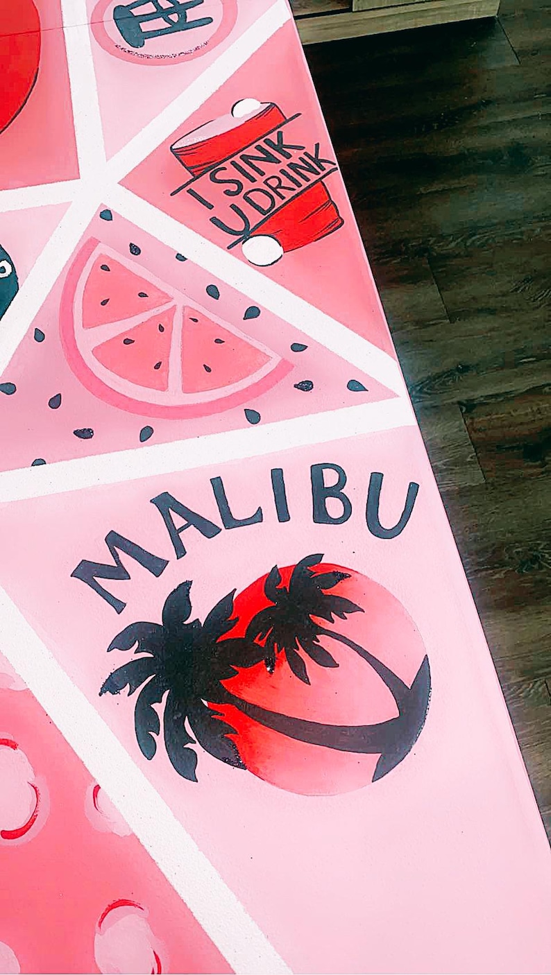 Custom Painted Beer Pong Table - Etsy