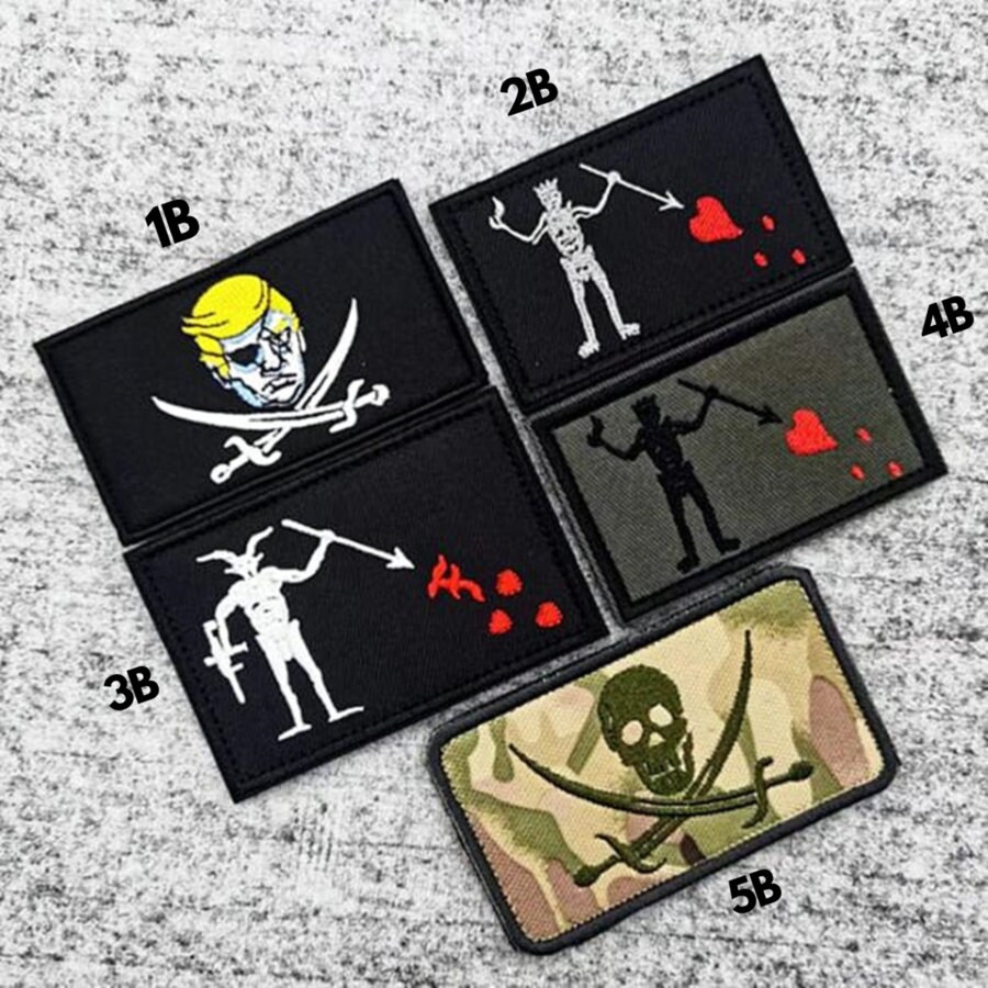 Blackbeard Pirate Flag Patch Morale Navy SEALS Team 3 Edward Etsy New