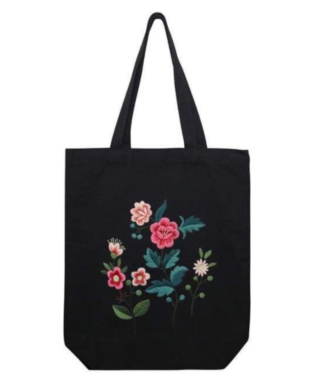 DIY Embroidery Canvas Tote Bag Kit Mindfulness Activity Etsy