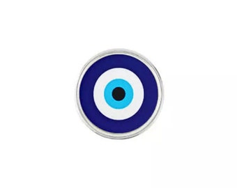 Evil Eye Enamel Metal Pin Protection Amulet Nazar Greek/Turkish Evil Eye Badge Lapel  Brooch Fashion Accessory Talisman Pin Evil Eye Symbol