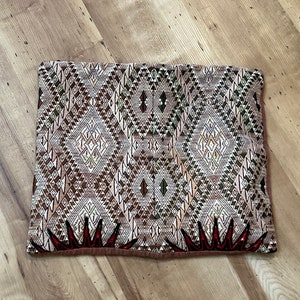 Guatemalan Huipil Pillow Bolster Cover 14 x 17