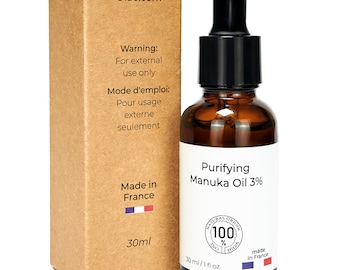Manuka oil 3% + Astaxanthin in Squalane.