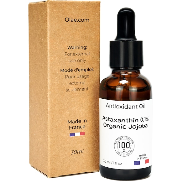 Astaxanthin 0.1% in Jojoba , antioxidant oil