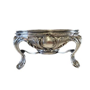 Chauffe-plat En Métal Argenté, Style Christofle, Vintage Et élégant