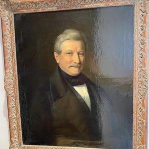 Retrato al óleo de un caballero, principios del siglo XIX.