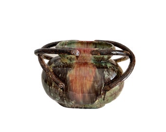 Jardinera de cerámica art nouveau.