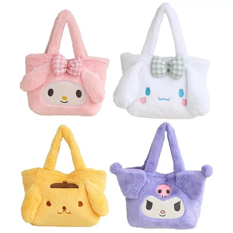 fluffy sanrio bags