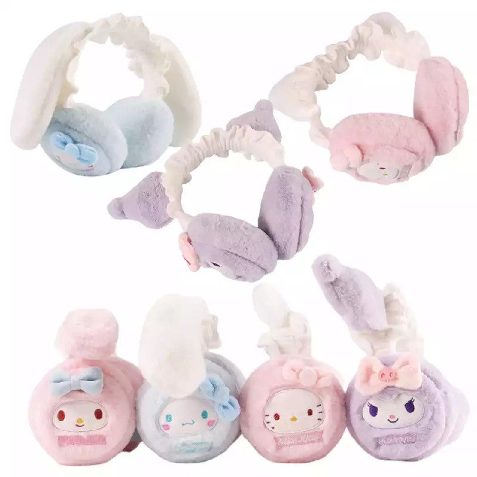 Sanrio Earmuffs Cinnamoroll My Melody Hello Kitty Kuromi Ear Etsy