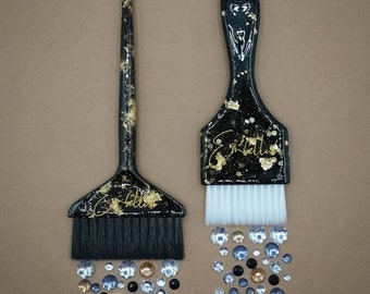 Glittered OUT Brushes Gold Leaf