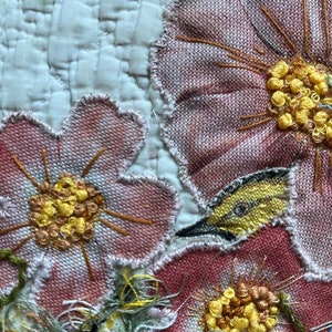 GARDEN, Unique Handmade Textile Art, Slow Stitching, Vintage Quilt ...