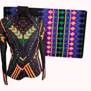 Western Showmanship Jacket Western Show Outfits Western Show Clothing Horse Show Clothes Western Showmanship Jacket With Matching Pads