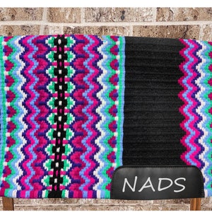 Custom Western Show Saddle Pad Oversized Wool Blanket with Bling, Saddle Pad , Yucca Pad for Horse Riding Western Saddlery Equestrian Stuff