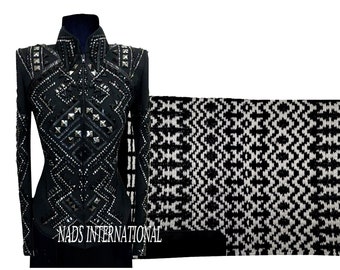 Schwarze Westernjacke mit passendem Kissen im Rodeo Queen Style