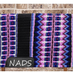 Western Show Saddle Pad: New Zealand Wool, Leather Bottom (34x42)