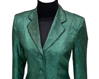 Vintage Green Equestrian Show Coat: English Riding Jacket