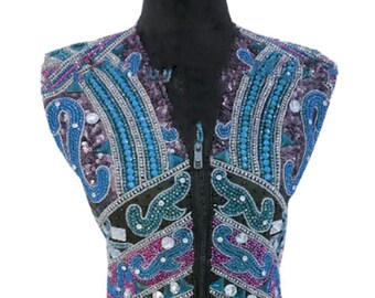 Sparkling Western Show Vest: Stretch Fabric Horse Show Clothing