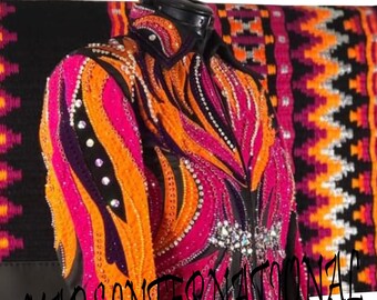 Rodeo Queen Showjacket mit passendem Kissen: Preciosa Crystals