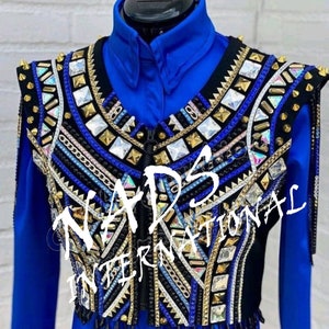 Western Show Shirt+ Vest, Horse show clothing,Equestrian Show Clothes, Horsemanship Shirt, Rodeo Queen Shirt, Showmanship Outfit