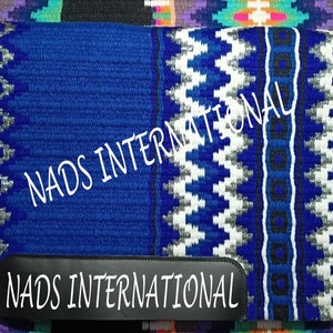 100% New Zealand Wool Western Saddle Blanket - Horse Show Pad, All Sizes Available
