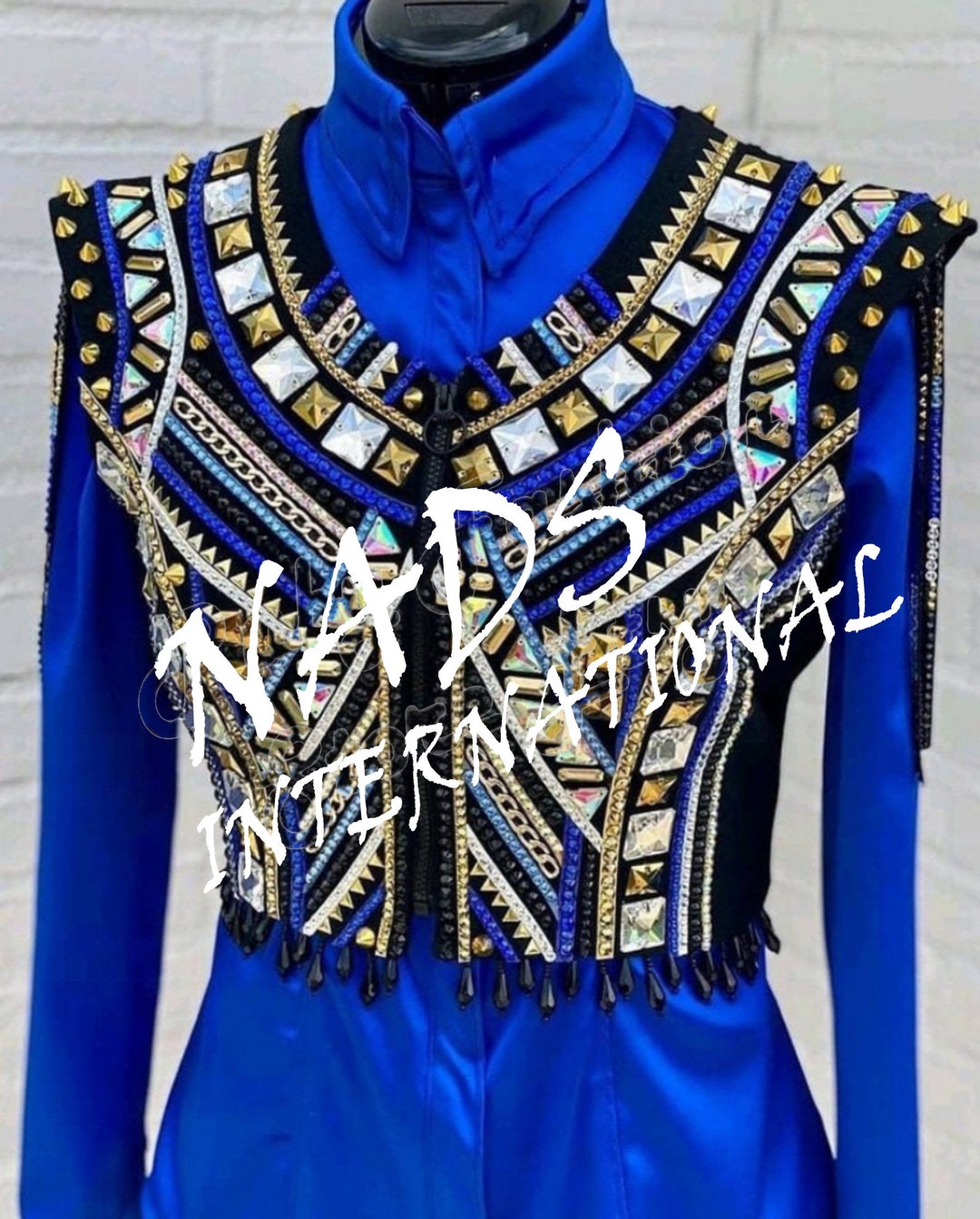 Western Show Shirt Vest, Horse Show Clothing,equestrian Show Clothes, Horsemanship Shirt, Rodeo