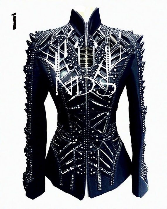 Custom Black Showmanship Jacket: Rhinestone Western Horse Show Apparel