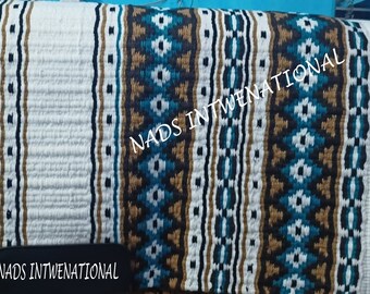 White Western show Pad / Saddle Pad / Yucca Pad para montar a caballo