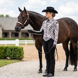 Custom Showmanship Jacket Women, Western Horsemanship Crystal Rodeo Queen Blazer image 4