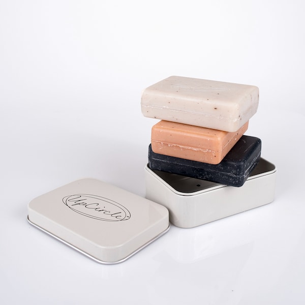 Soap Travel Tin - 100g - Plastic + Rust-Free, Zero Waste, Drainage Holes