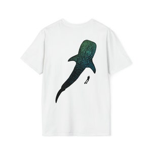 Whale Shark Scuba Diver T-Shirt (Blue)