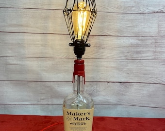 Makers Mark Bourbon Bottle Lamp