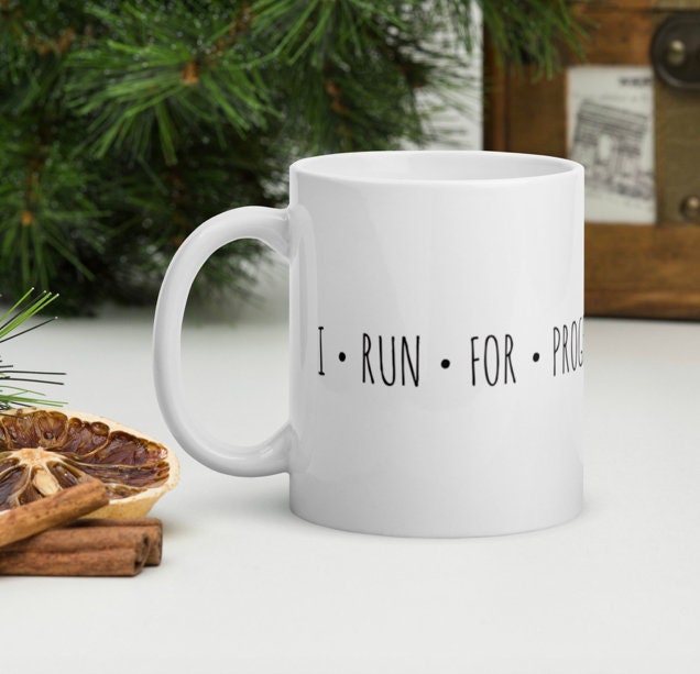 Je Cours Pour Le Progrès Pas La Perfection - Tasse Cadeau de Course Les Coureurs, Coureurs Trail, Co