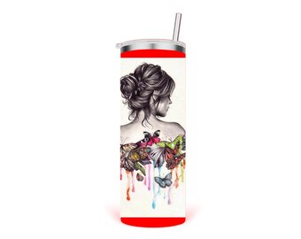 СС stage butterfly no order - TST - 20oz Tumbler - UV Printed 310