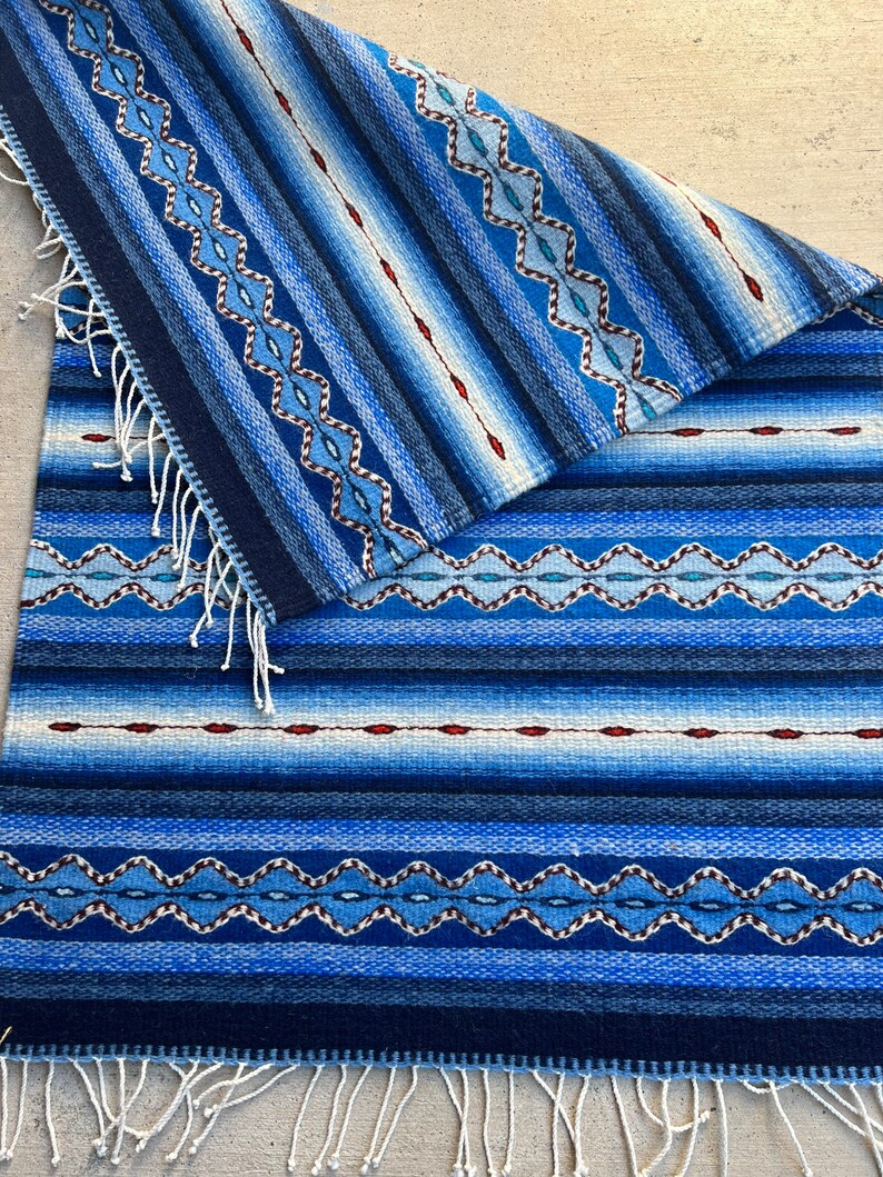 Authentic Zapotec Rug Handwoven in Oaxaca Mexico. Mountains Etsy