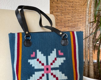 Zapotec  handwoven tote, shoulder bag.