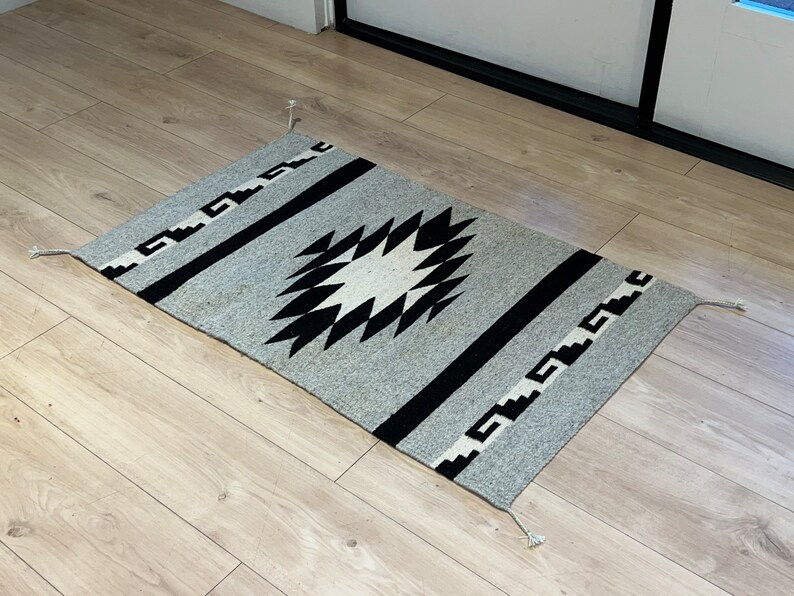 Zapotec Diamond and Grecas, Authentic Zapotec Rug Handwoven in Oaxaca ...
