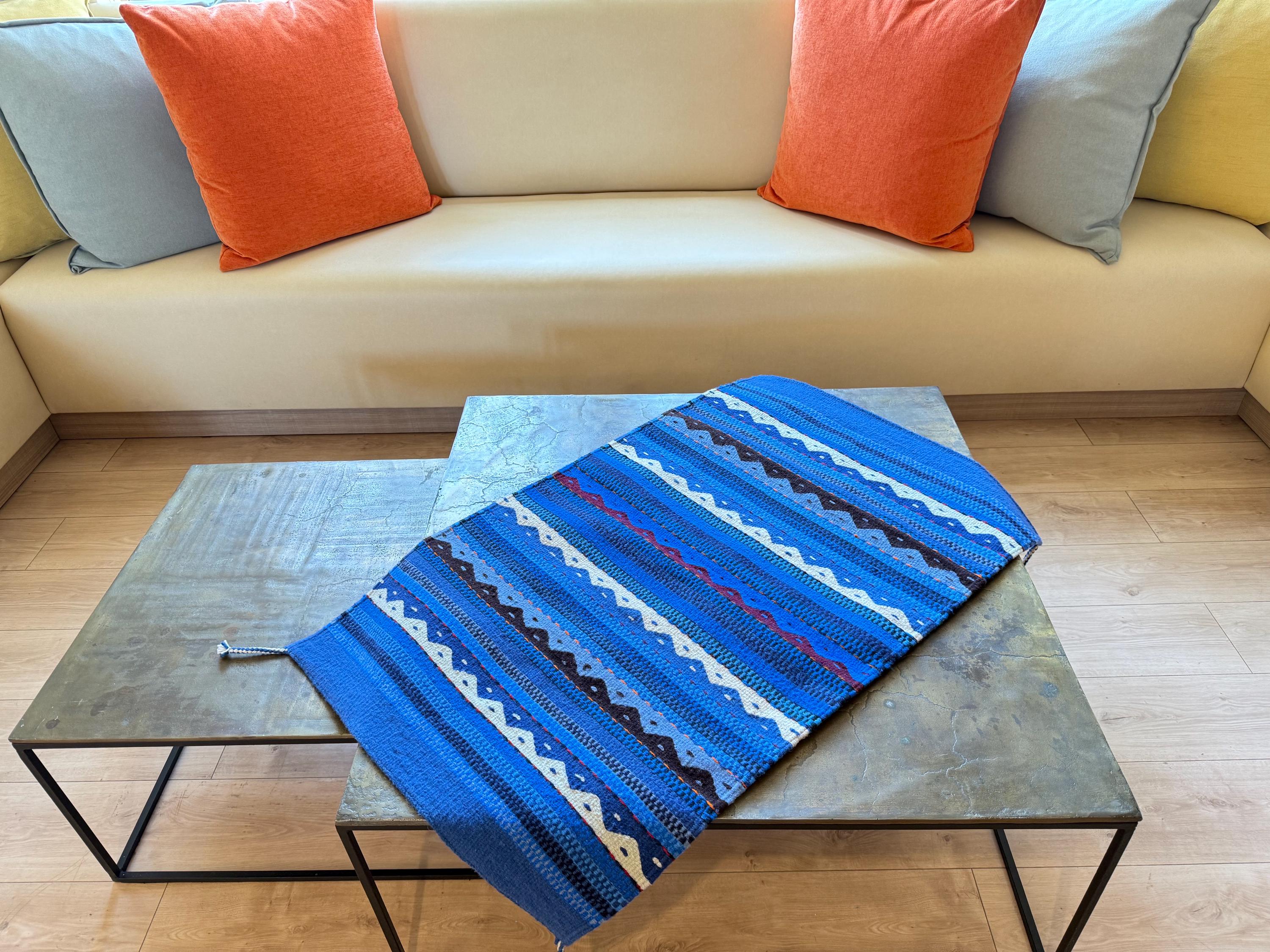 Authentic Zapotec Rug Handwoven in Oaxaca, Mexico. Mountains and Rain ...