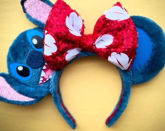 Stitch Inspired Mickey Ears