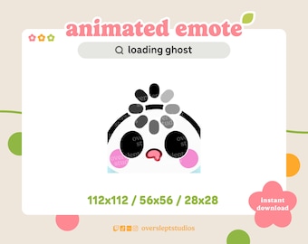 ANIMATED Ghost Loading Emote for Twitch and Discord, Spooky Emotes, Loading Emote, Animated Twitch Emote, Ghost Emotes, Ghost Twitch Emotes