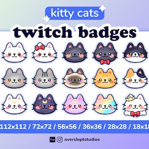 Cat Sub Badges for Twitch and Discord