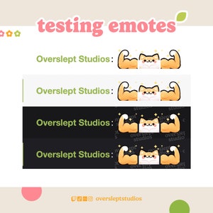 Buff Shiba Inu Emote Pack for Twitch and Discord, Shiba Inu Twitch ...