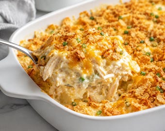 Million Dollar Chicken Casserole Recipe PDF, Instant Digital Download, Easy Printable Comfort Food Dinner
