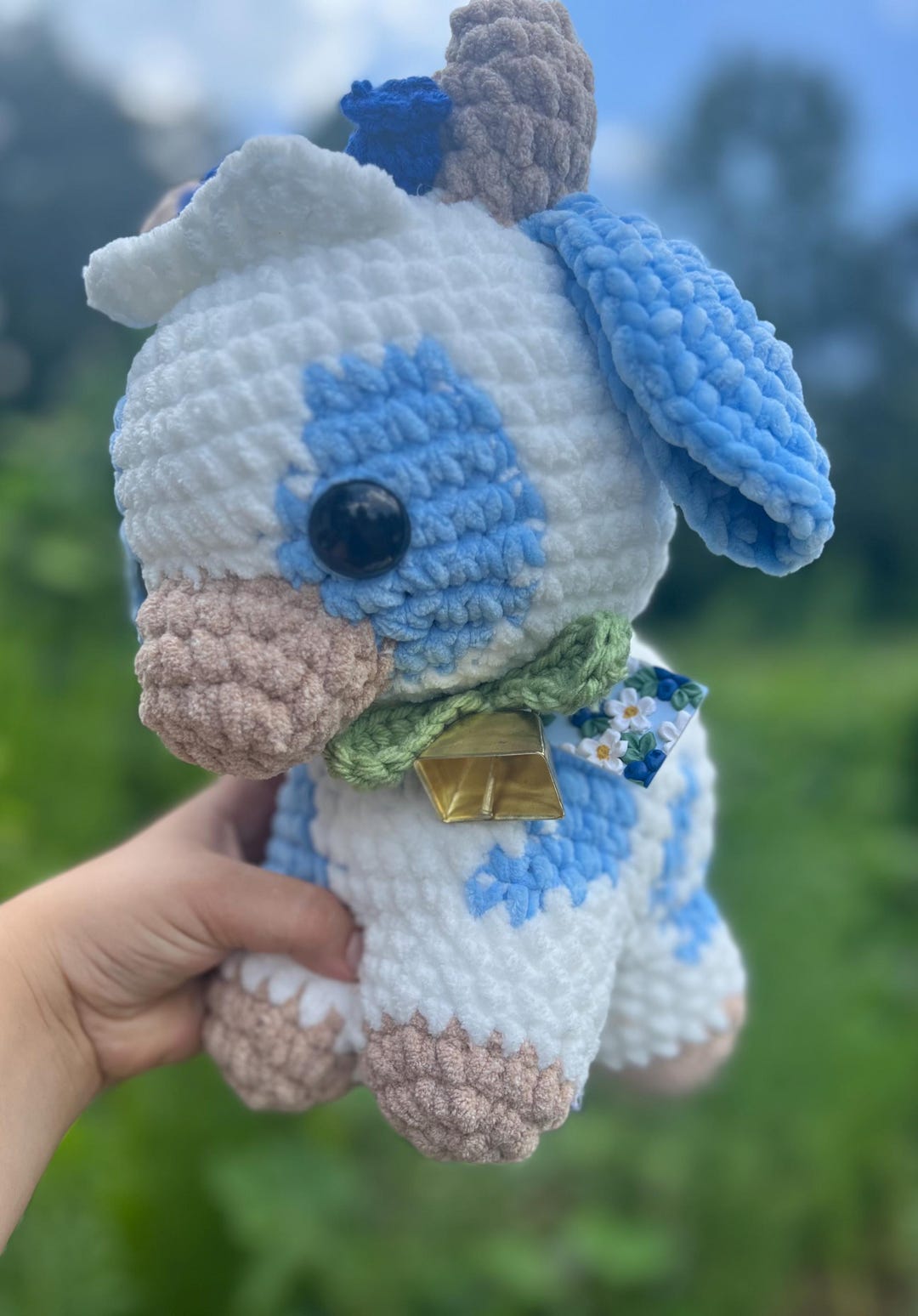 Blueberry Cow Amigurumi Plushie - Etsy